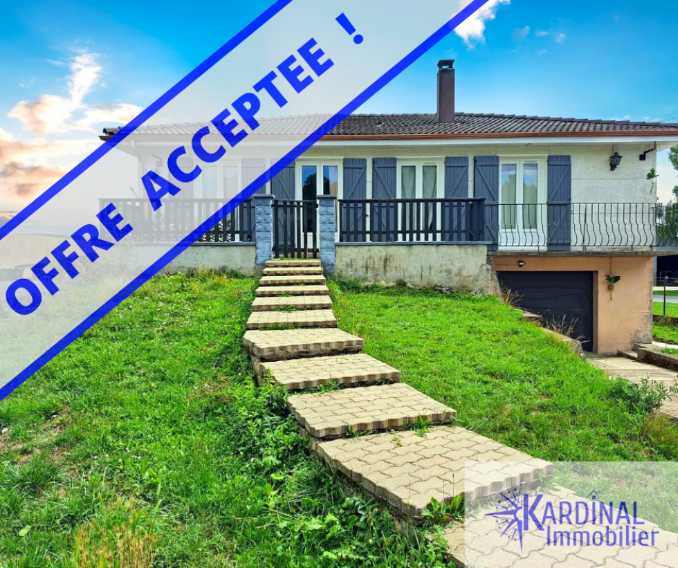 Vente Maison individuelle F6 avec jardin et soussol complet.